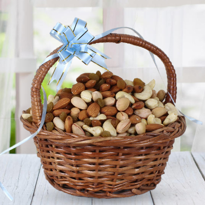 2 Kgs Mixed Dry Fruits in a Basket