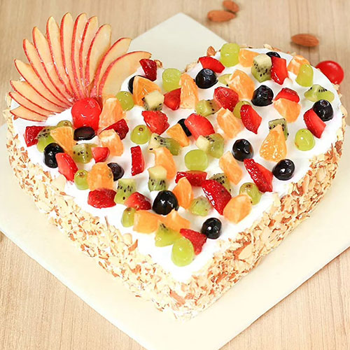 Heart Shape Fruit Cake 1 KG